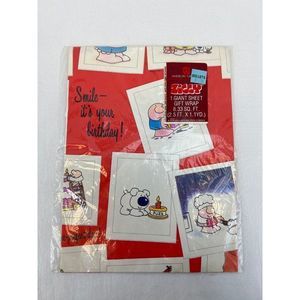 New Vintage American Greetings Ziggy Birthday Gift Wrapping Paper